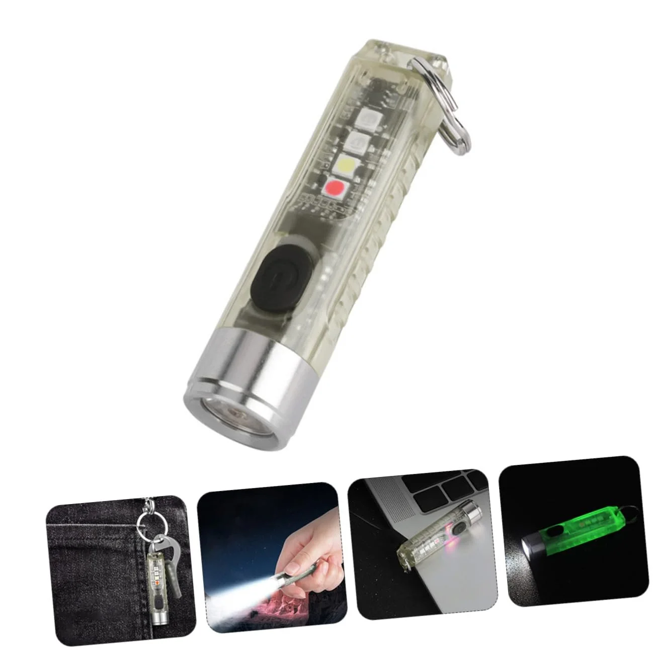 Ліхтарик WOONEKY Мініатюрний для кемпінгу Світлодіодний Брелок Підвісний, фото №7