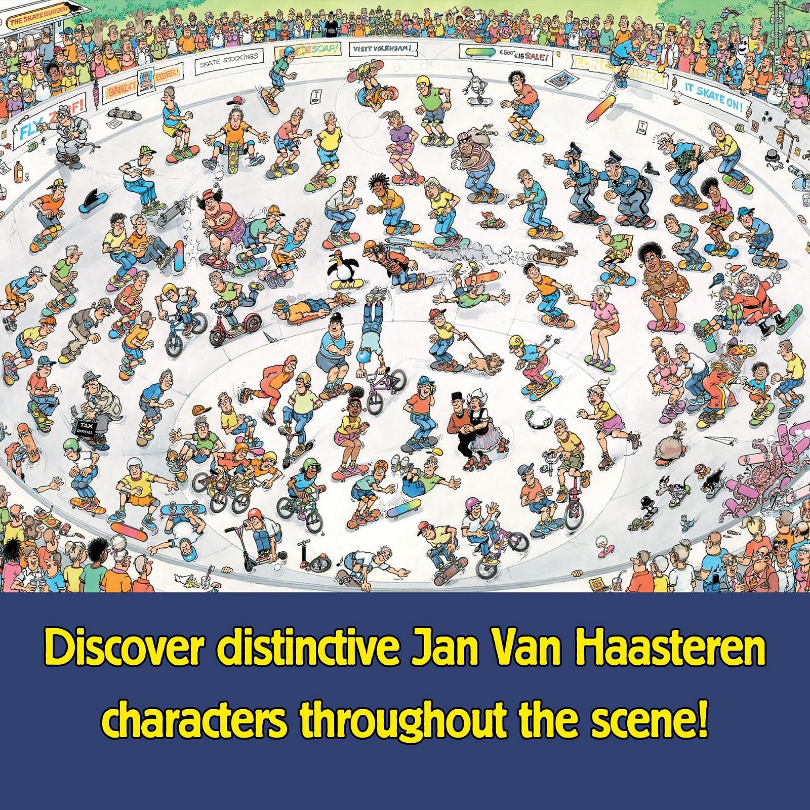 Пазл Jan van Haasteren Skateboarding in the Bowl 1000 елементів, фото №3