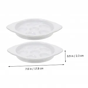 Набор форм для улиток Mobestech 2 шт керамические термостойкие с ручками synthetic.ua - Фото 1