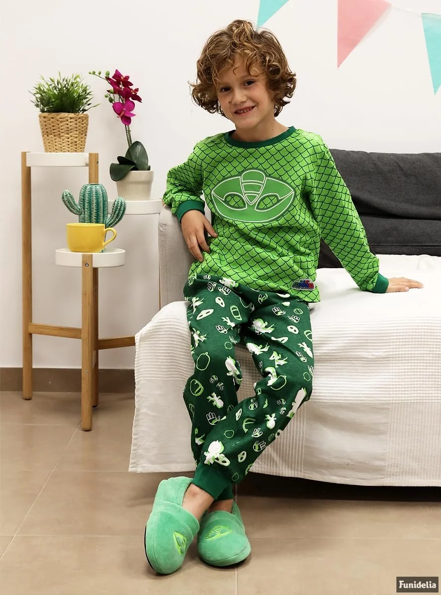 Піжама Funidelia Геко PJ Masks для хлопчиків Мультфільм Зелений, фото №6