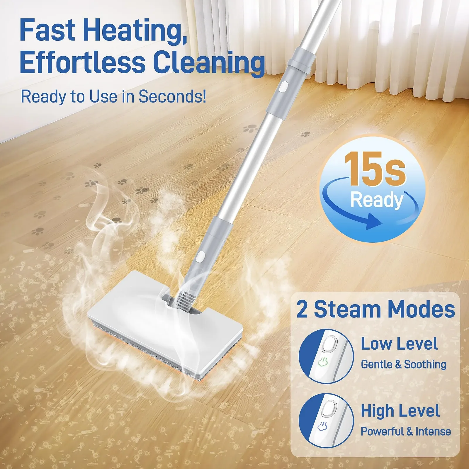 Пароочисник багатофункціональний FV07 250ml 15 секунд нагрівання, фото №2