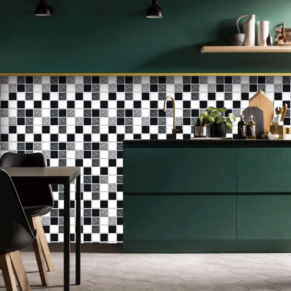 Наклейки для плитки вінілові 24 шт 15 x 15 см водонепроникні ПВХ самоклейні, фото №7