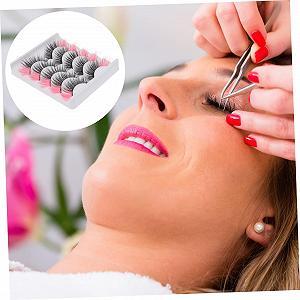 Накладні вії Angoily 20 Парів Рожеві Кольорові Регульовані Imitation synthetic.ua - Фото 1