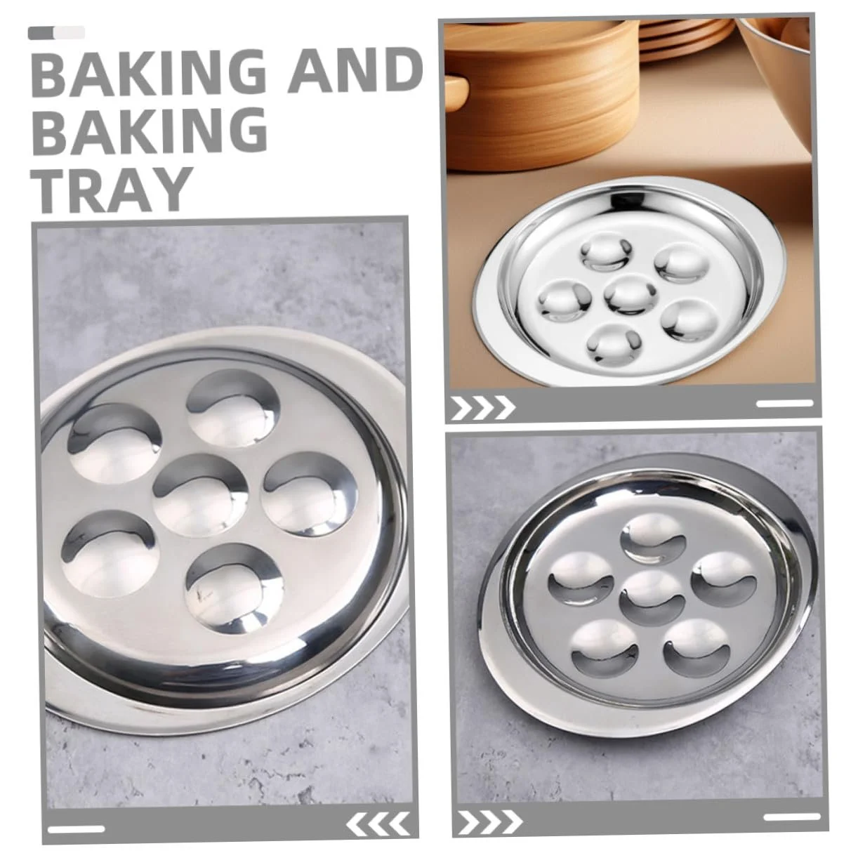 Форма для улиток Toyvian набор 2 шт. из нержавеющей стали термостойкая большая, фото №8 Форма для улиток Toyvian набор 2 шт. из нержавеющей стали термостойкая большая, фото №8