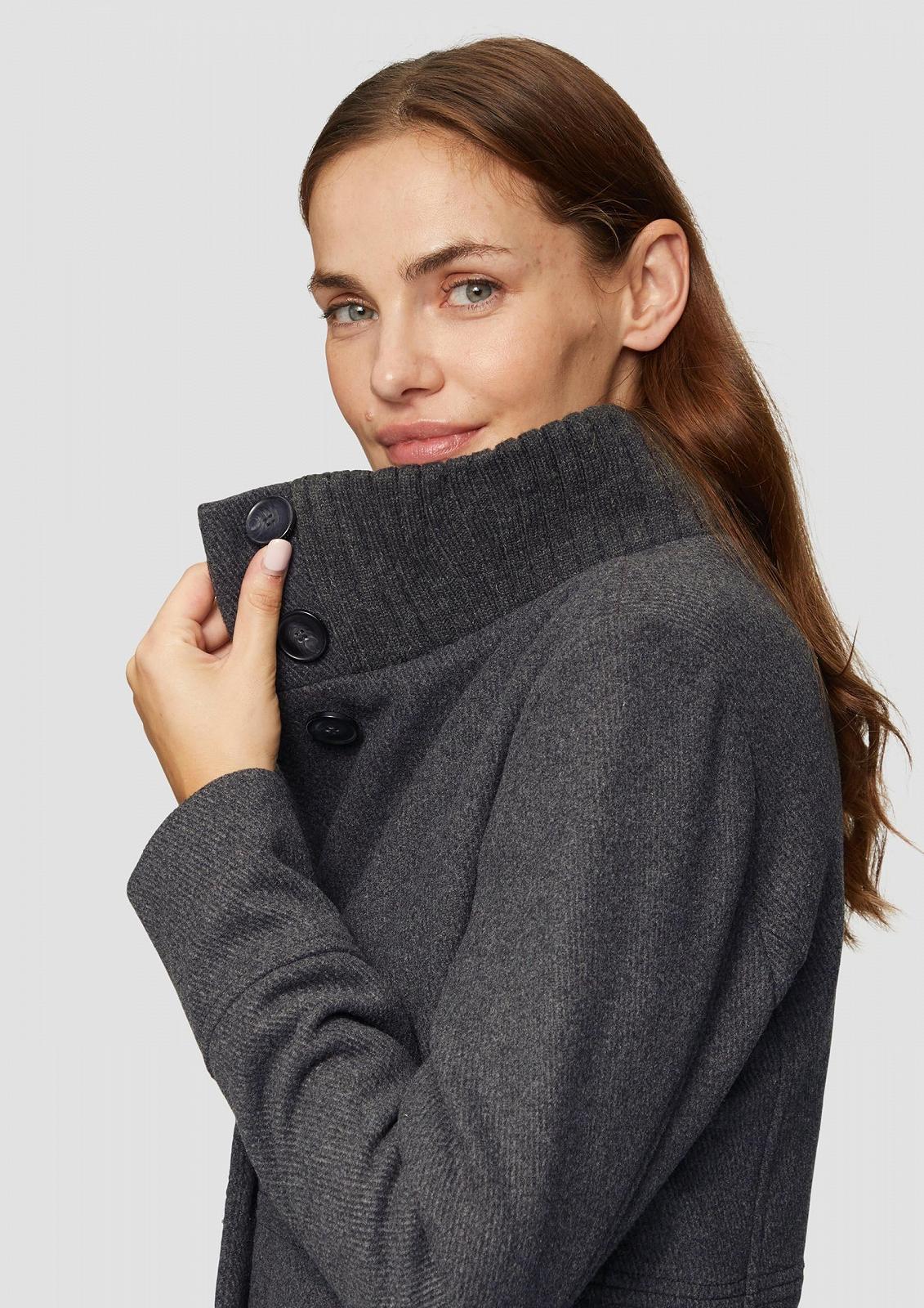Куртка s.Oliver Twill з в'язаним коміром-стійкою та кишенями, фото №2