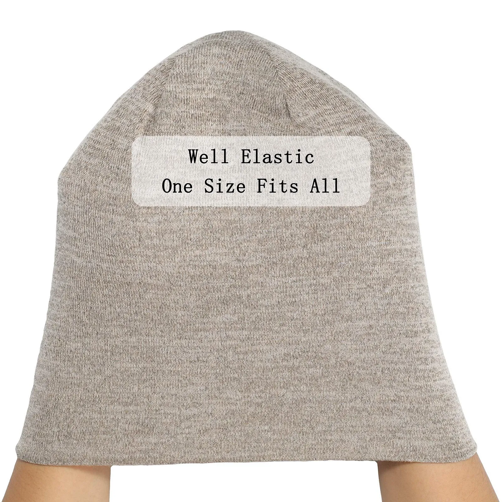 Летняя удлиненная шапка-бини ZLYC Легкая мягкая трикотажная, фото №5