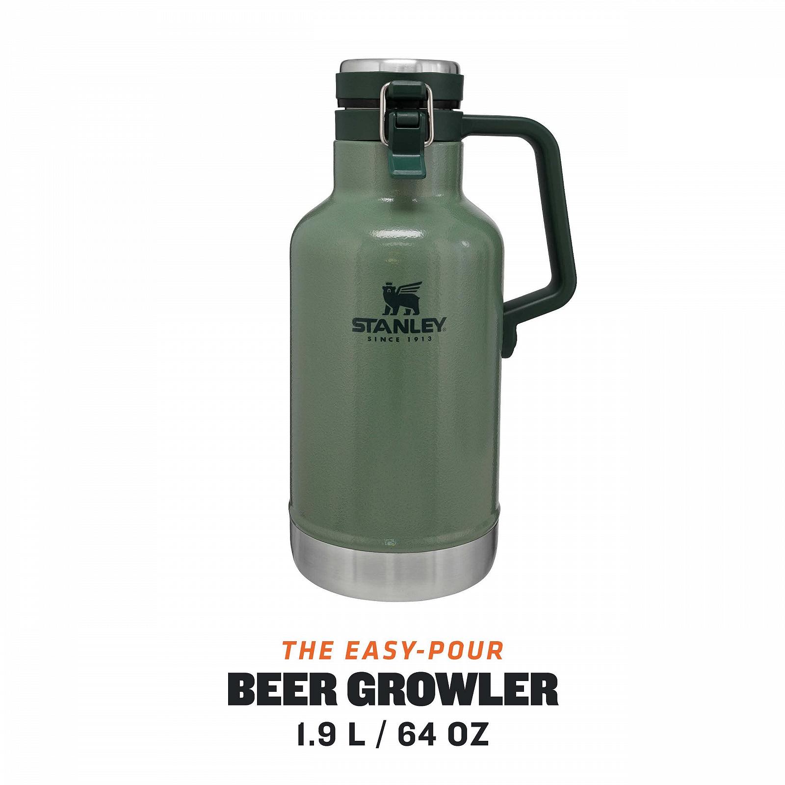Термос Stanley Classic Easy-Pour Growler 1900 мл Зелений, фото №2 Термос Stanley Classic Easy-Pour Growler 1900 мл Зелений, фото №2