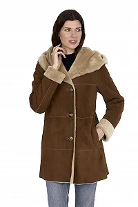 Пальто DANKO 17012 Жіноче з овчини 100% Іспанський меринос Високої якості - Фото 1