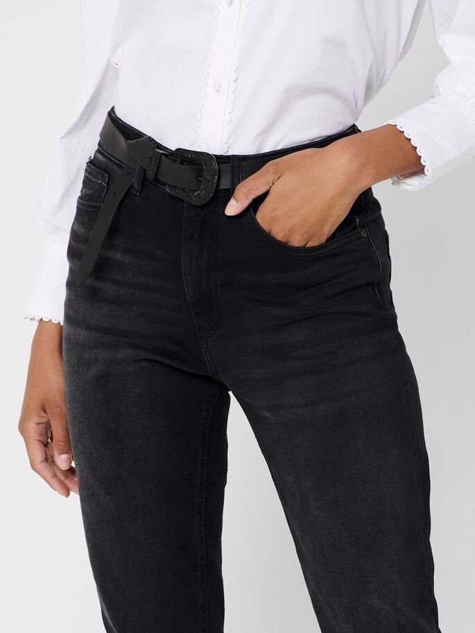 Джинси ONLVENEDA LIFE MOM JEANS REA461A NOOS 15210672  Denim ONLY Чорний  L, фото №4