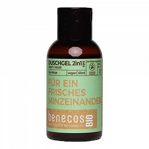 Купить Гель для душа 2-в-1 BENECOS Mint для тела и волос 2 x 50 мл - Фото 1 Гель для душа 2-в-1 BENECOS Mint для тела и волос 2 x 50 мл - Фото 1