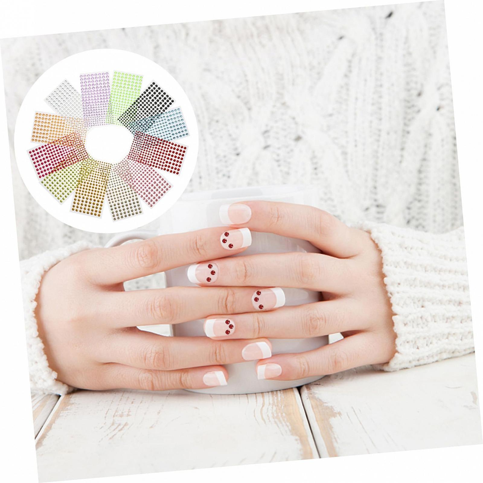 Наклейки со стразами Mikinona DIY 3/4/5/6 мм, акриловые стразы, 220 шт./лист, безопасные, без остатков, для украшений для вечеринок, фото №4