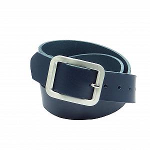 Кожаный Ремень Kollektion Chrissys-in 4 cm Шириной Темно-Синий Джинс из Кожи КРС Собственного Производства - Фото 1