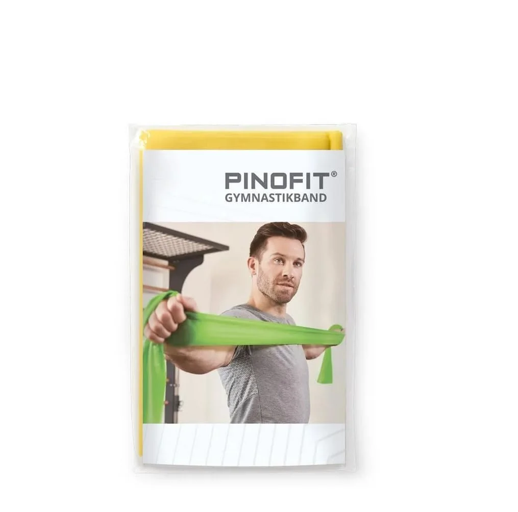 Фітнес-гумка Pinofit 2 м жовта з натурального латексу, фото №1