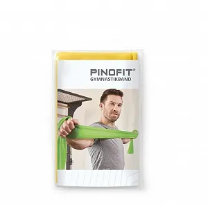 Фитнес-резинка Pinofit 2 м желтая из натурального латекса - Фото 1