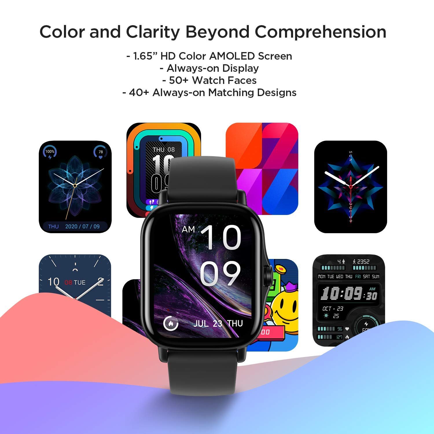 Смарт-годинник Amazfit GTS 2 AMOLED Always-on Display, Bluetooth-дзвінки, 3 ГБ музичної пам'яті, 90 спортивних режимів, моніторинг серцевого ритму та SpO2, GPS, фото №2