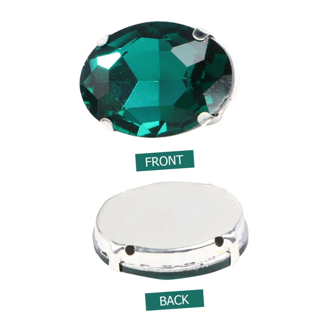 Стрази Крапля SEWACC 50 шт. Зелений, фото №9