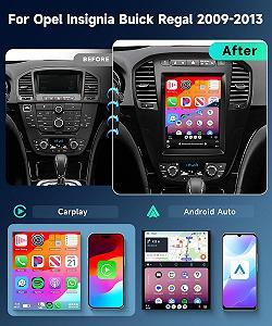 Штатна автомагнітола Podofo для Buick Regal/Opel Insignia 2009-2013 / 9.7" / Сенсорна / 2/32Гб / Android 11 / Apple CarPlay / Android Auto / Bluetooth / WI-FI / GPS / USB synthetic.ua - Фото 1