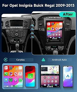 Штатная автомагнитола Podofo для Buick Regal/Opel Insignia 2009-2013 / 9.7" / Сенсорная / 2/32Гб / Android 11 / Apple CarPlay / Android Auto / Bluetooth / WI-FI / GPS / USB synthetic.ua - Фото 1