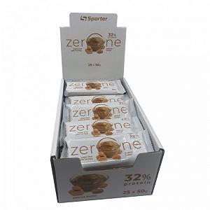 Протеиновый батончик Sporter Блок Батончиков Zero One, 50 грамм Арахисовая паста - 25 шт ( Без сахара) - Фото 1