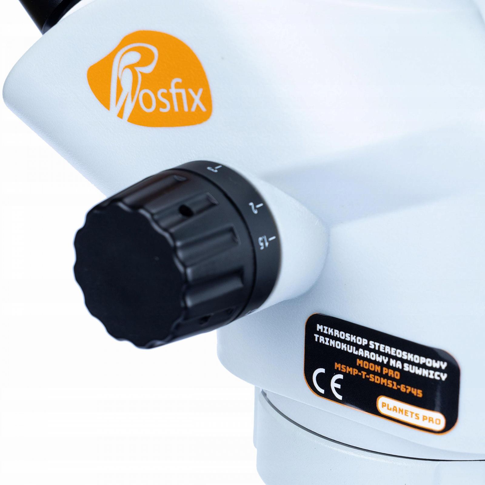 Стереомикроскоп Rosfix Moon Pro MSMP-T-SDMS1-6745 Тринокулярный с 8" Дисплеем, 51MP Камерой, LED Кольцевой Подсветкой, 6,7–45x Zoom Simul-Focal для Лаборатории и Промышленности, фото №9