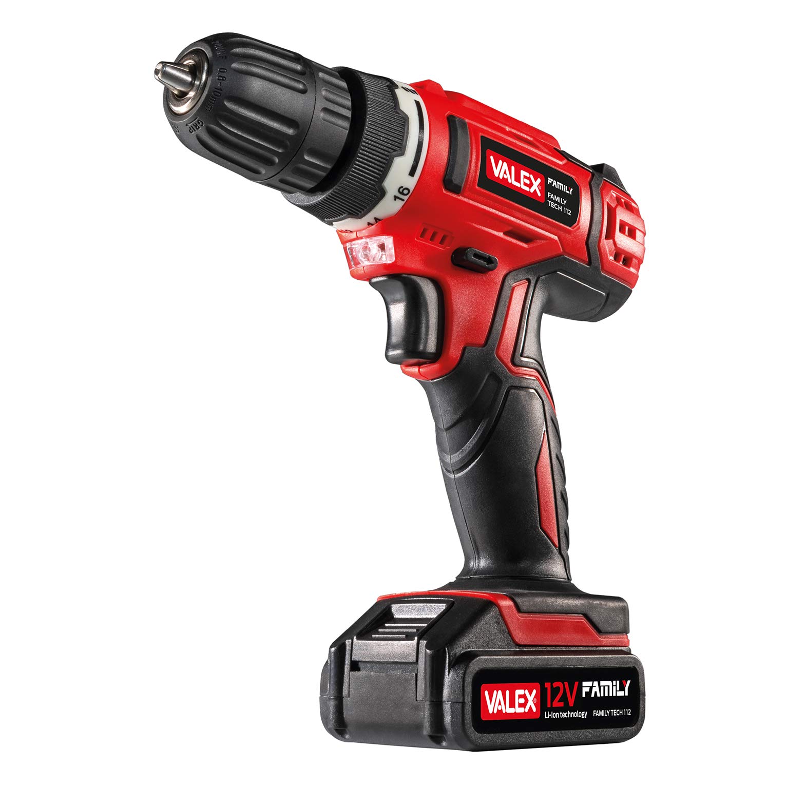 Дрель-шуруповерт Valex Family-Tech 112 бездротова 12V 3/8 дюйма, фото №1