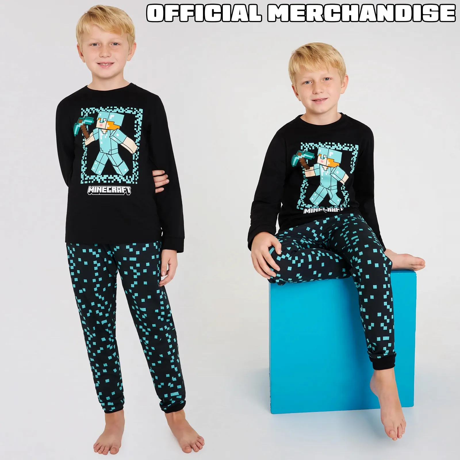 Комплект піжам Minecraft для хлопчиків, зручна бавовняна, фото №3