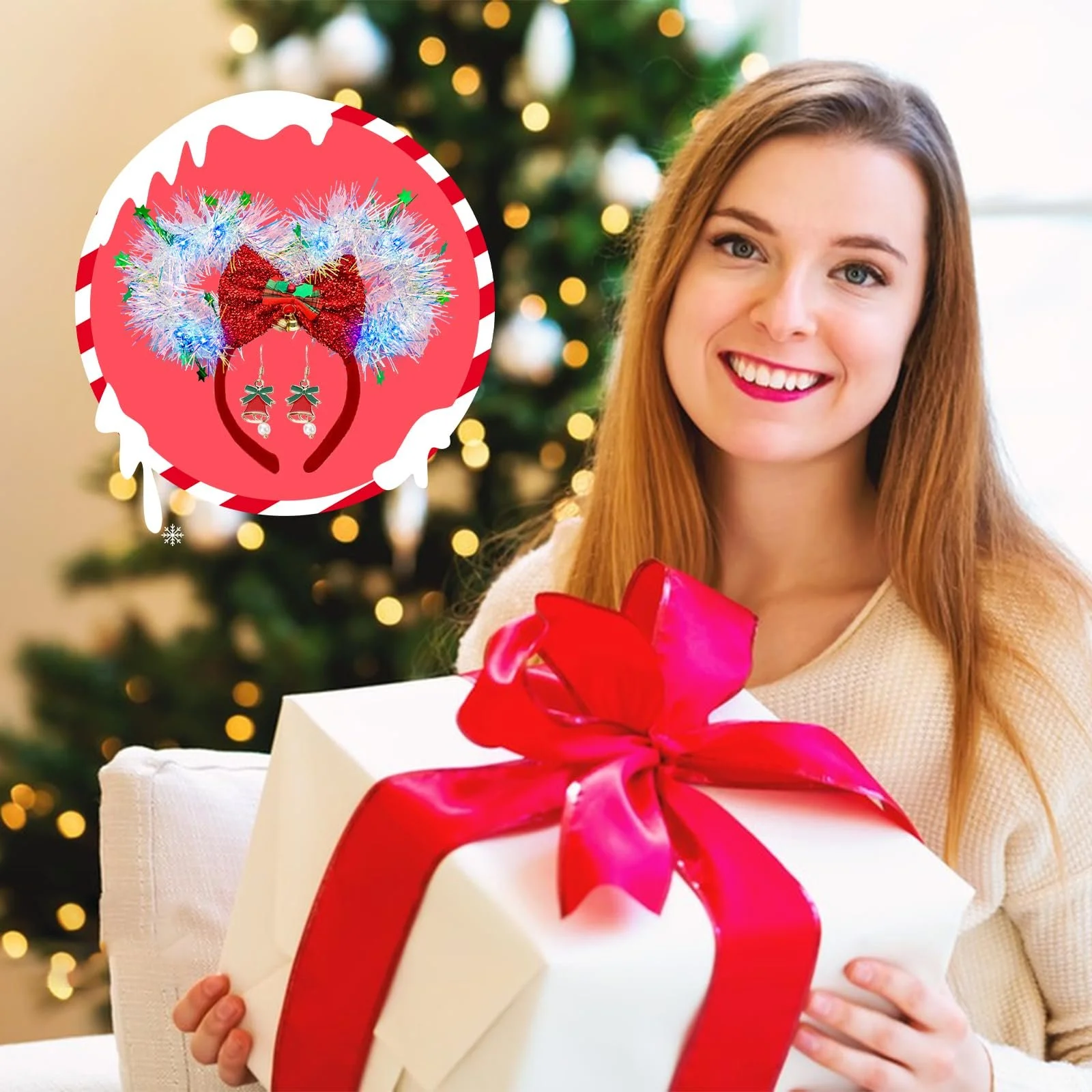 Рождественский Обруч на голову, фото №4