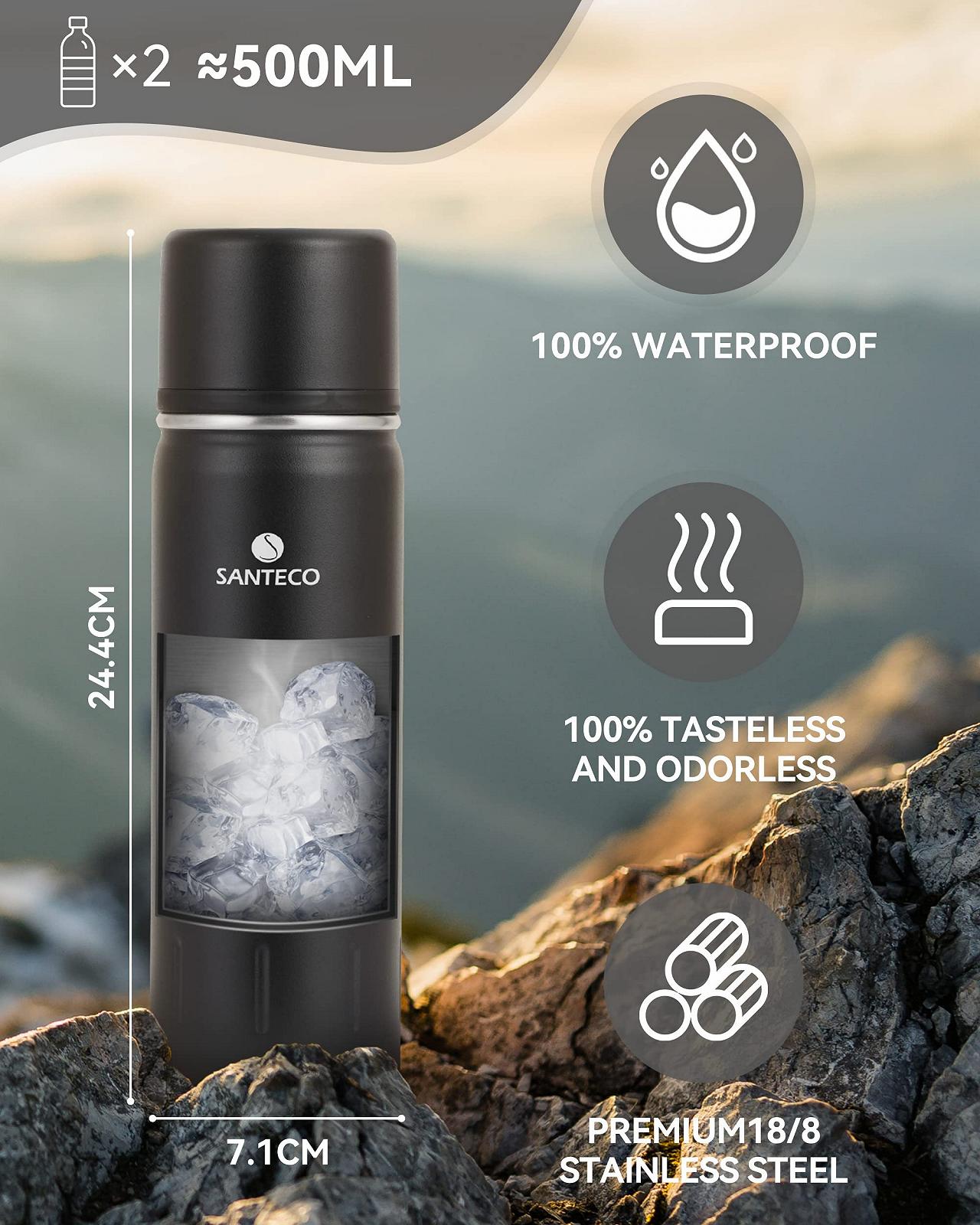 Термос SANTECO KOLIMA 1 л / 500 мл, фото №3 Термос SANTECO KOLIMA 1 л / 500 мл, фото №3