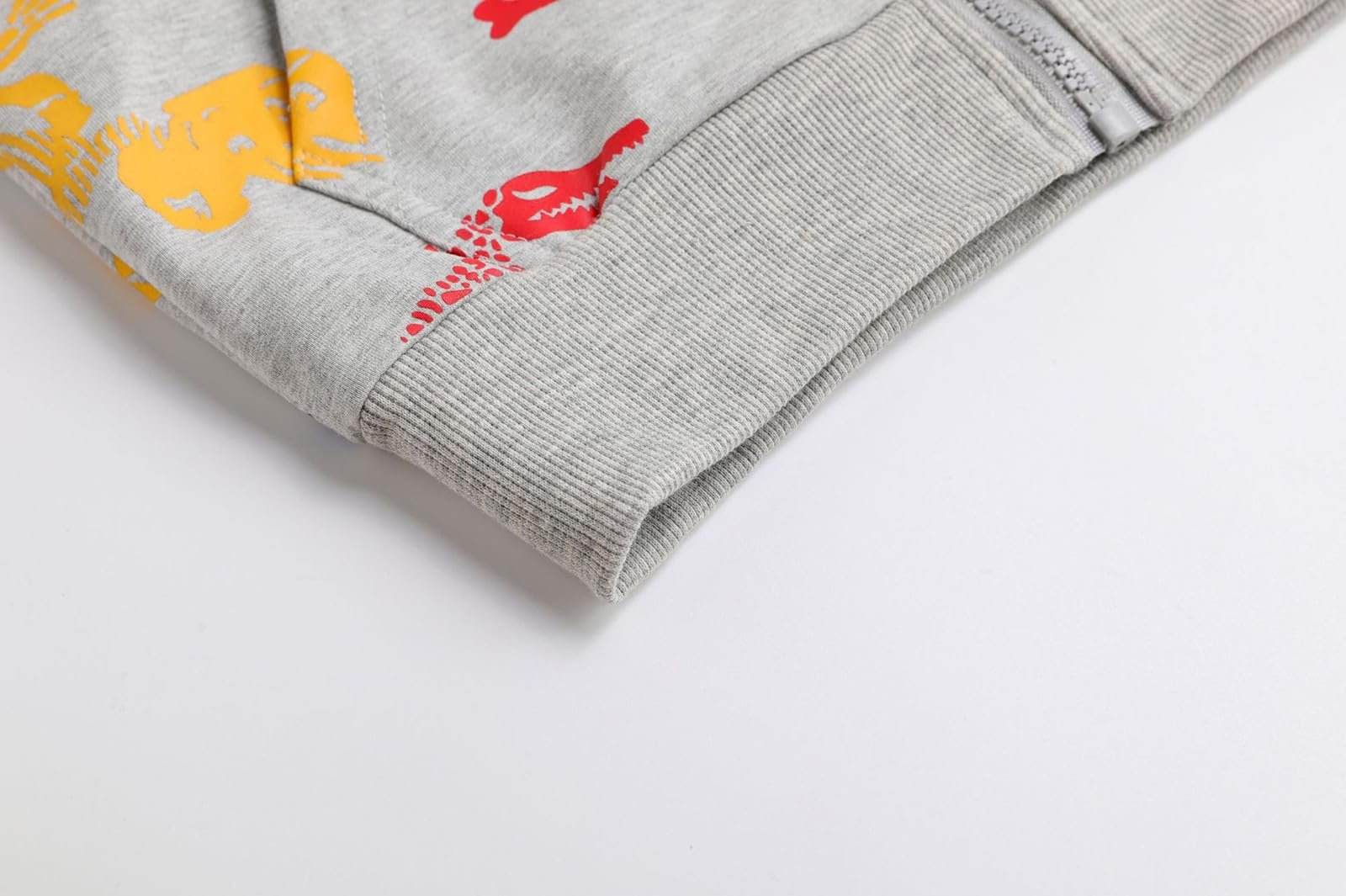 Худи Generisch Dino для мальчиков Хлопковая спортивная куртка на молнии для детей Детский флисовый спортивный костюм, фото №7