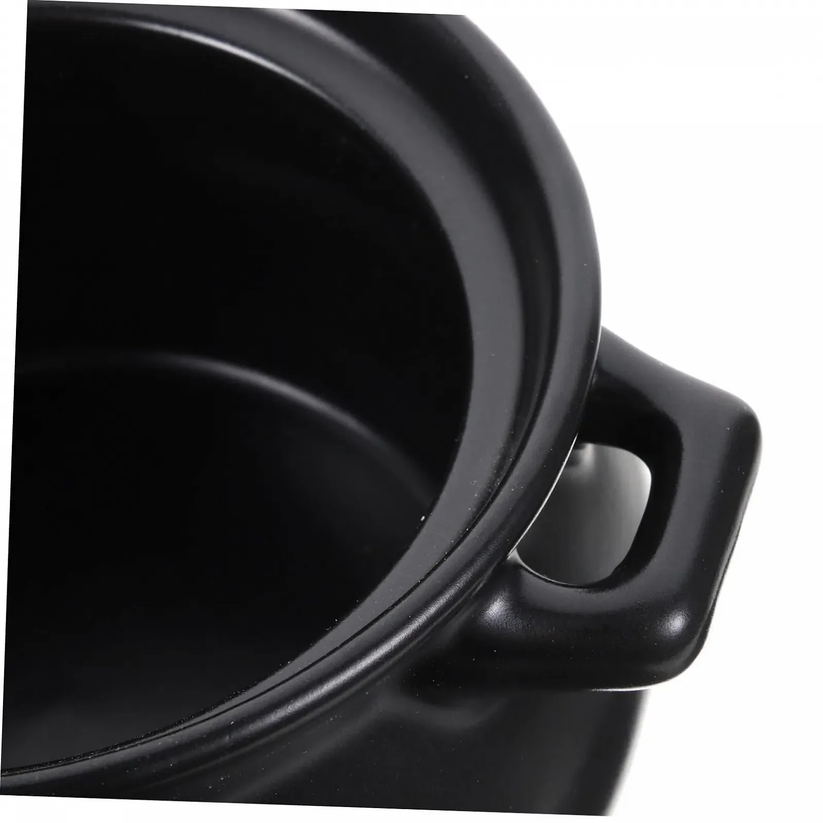 Горшок Ciieeo керамический с ручкой и цветочным узором для супа и тушения бытовой, фото №4