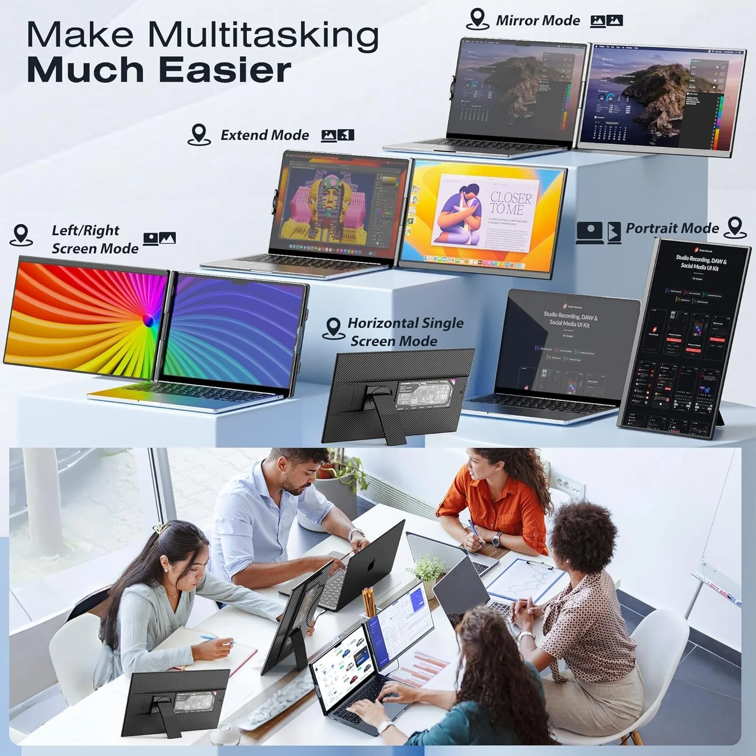 Монітор портативний 15.6" Kwumsy P5 Full HD IPS 60 Гц, фото №3 Монітор портативний 15.6" Kwumsy P5 Full HD IPS 60 Гц, фото №3