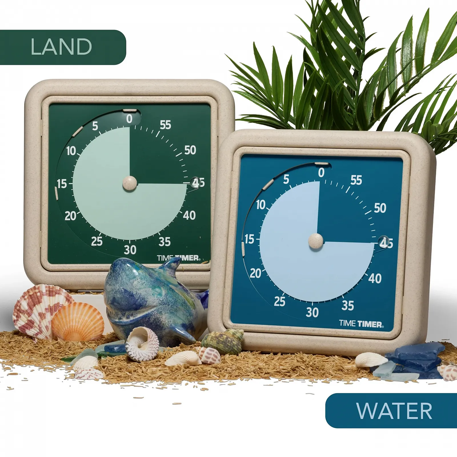 Визуальный таймер Time Timer Retro Eco Edition 8 дюймов 60 минут Blue Water Синий, фото №6