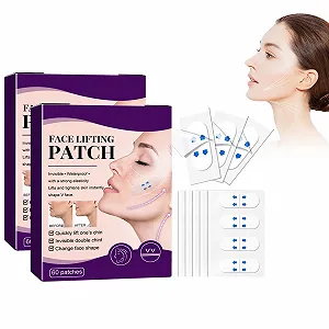 Пластир для професійного ліфтингу обличчя Набір 2 шт по 60 шт в коробці Невидима підтримка для контуру підборіддя - Фото 1
