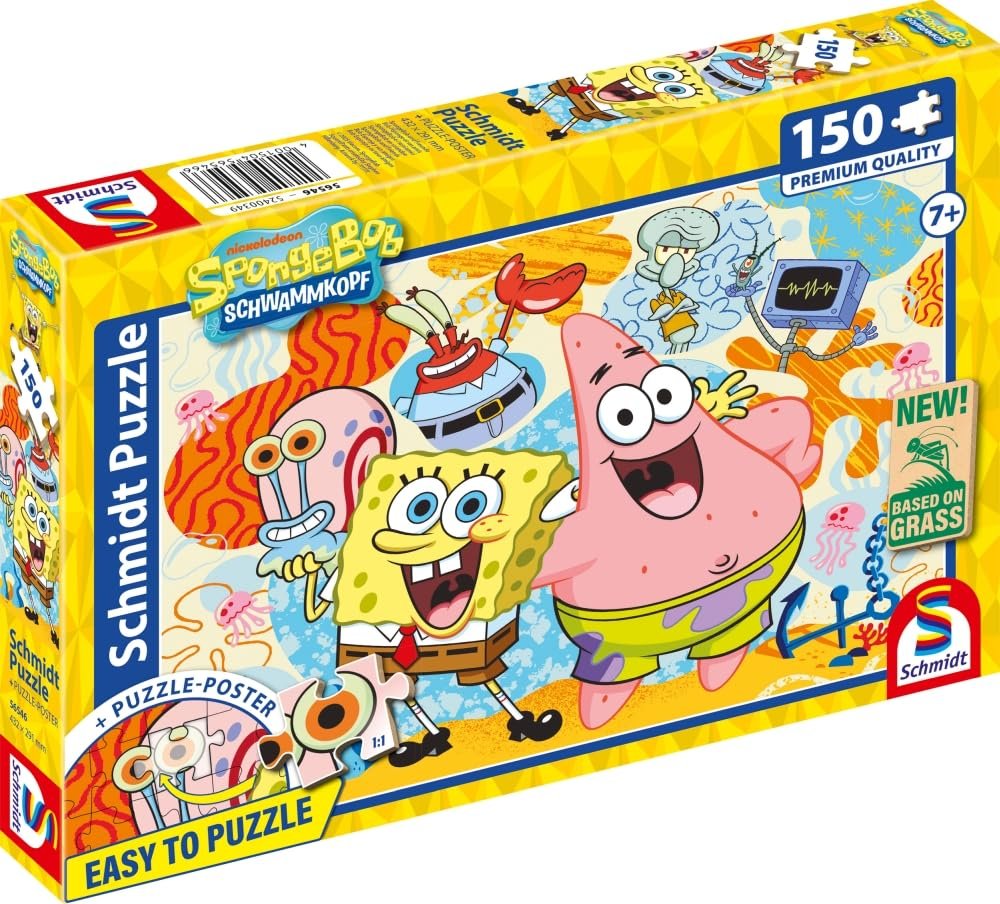 Пазл Schmidt Spiele Spongebob and Friends 56546 150 элементов Травяной картон, фото №5