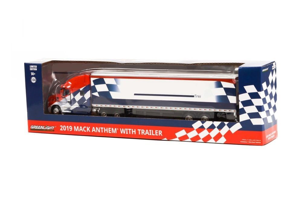 Greenlight 1:64 Mack Anthem 18 Wheeler Tractor Trailer 2019 Tyre, фото №2