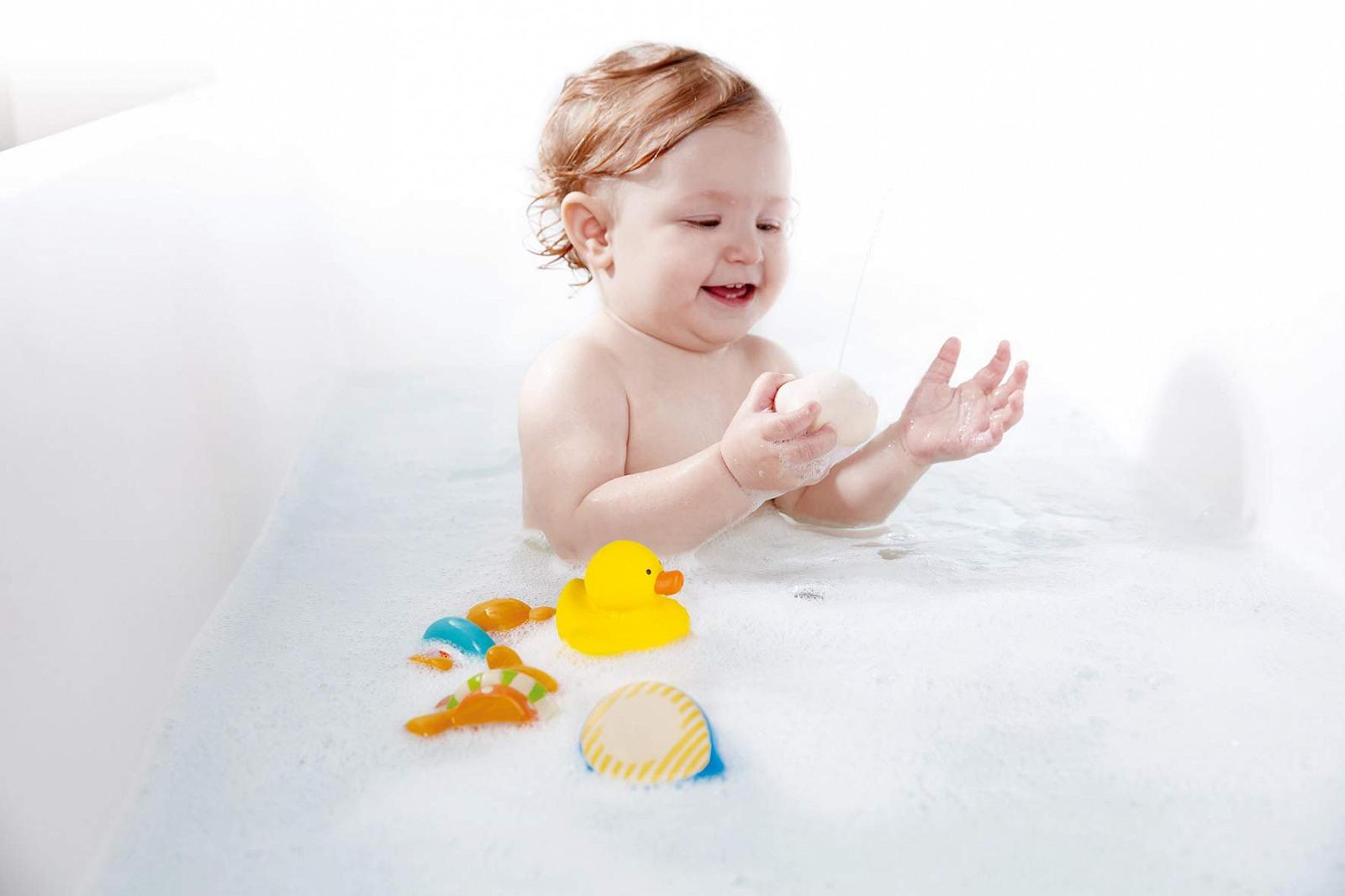 Іграшка для ванни Hape Teddy and Friends Bath Squirts, різнокольоровий, фото №3