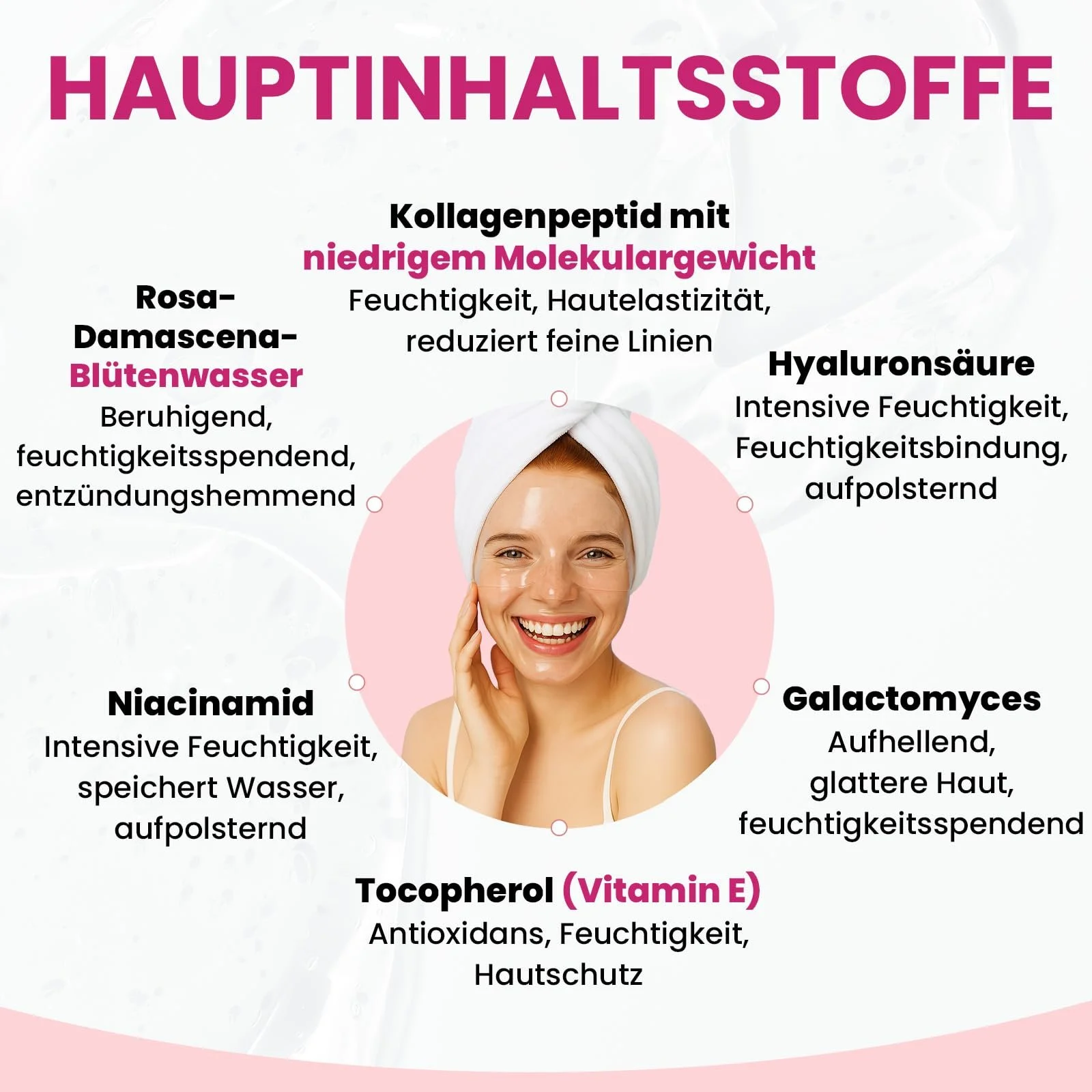 Маска для обличчя Колаген для глибокого зволоження, 34 г x 4 шт, фото №4