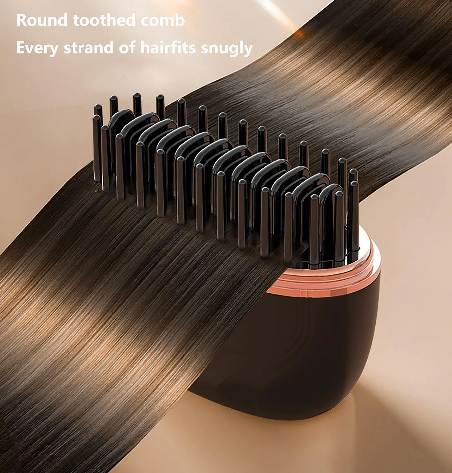 Міні-випрямляч бездротовий Mini Hair Straightener Brush Акумуляторний 3 рівні температури, фото №7