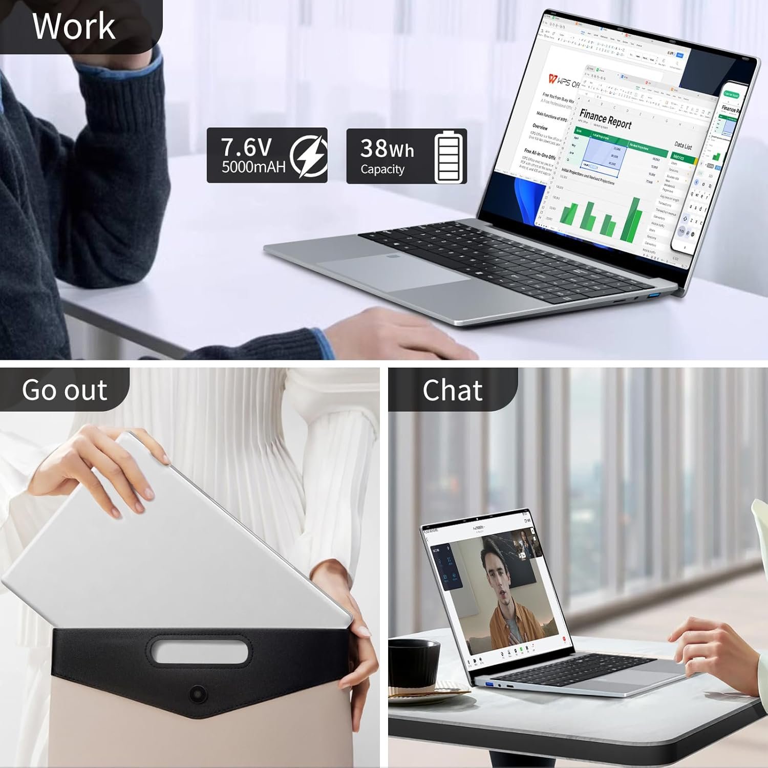Ноутбук 15.6" Rovendex 50083 Intel Celeron N95 RAM 16GB SSD 512GB Windows 11 (UKR), фото №7
