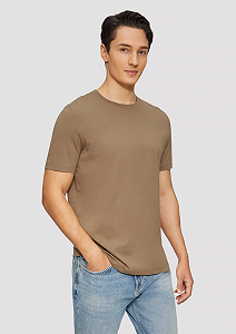 Футболка s.Oliver 2165525.8483 Crew Neck Коричневый XL - Фото 1