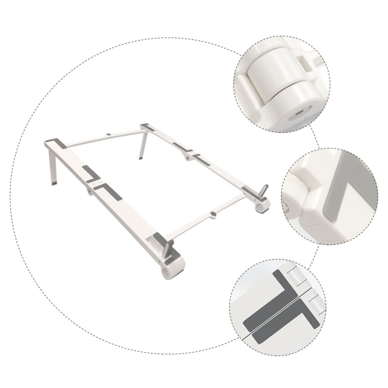 Підставка для ноутбука складна, регульована по висоті, ергономічна, для планшета, сумісна з ноутбуками та планшетами, проста у використанні, покращує охолодження, фото №4