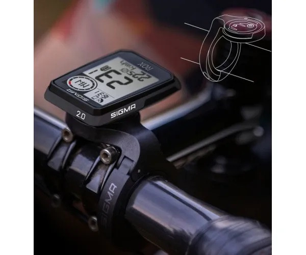 Велокомпьютер беспроводной Sigma Sport ROX 2.0 Top Mount Черный, фото №3 Велокомпьютер беспроводной Sigma Sport ROX 2.0 Top Mount Черный, фото №3