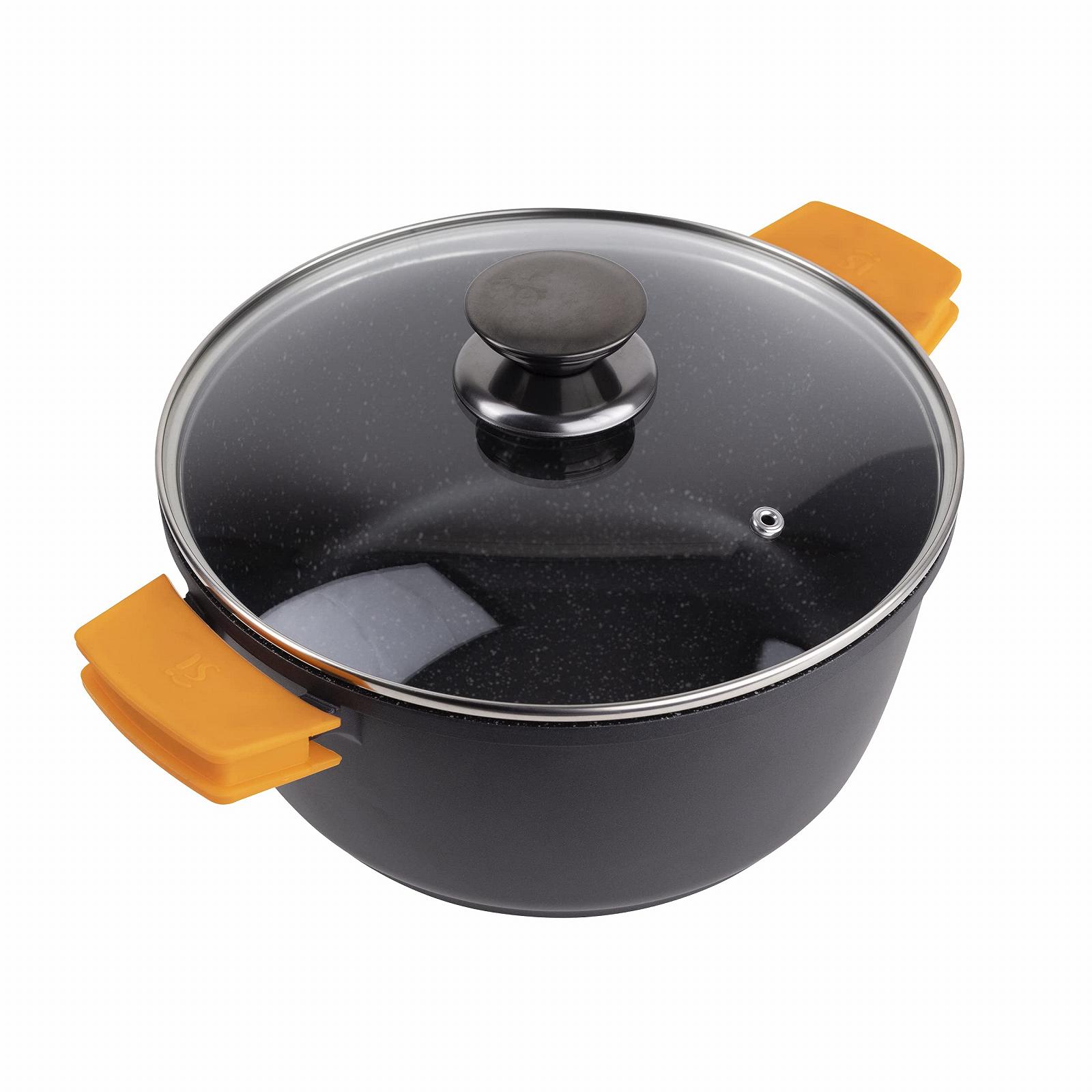 Набор кастрюль bmf-versand® 7 Предметов из алюминия Черный, фото №3 Набор кастрюль bmf-versand® 7 Предметов из алюминия Черный, фото №3