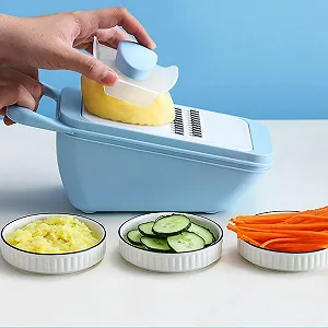 Тертка Multifunktions-Zerkleinerer для моркви, ручна овочерізка для приготування салатів, домашньої їжі, дитячого харчування, для дому synthetic.ua - Фото 1