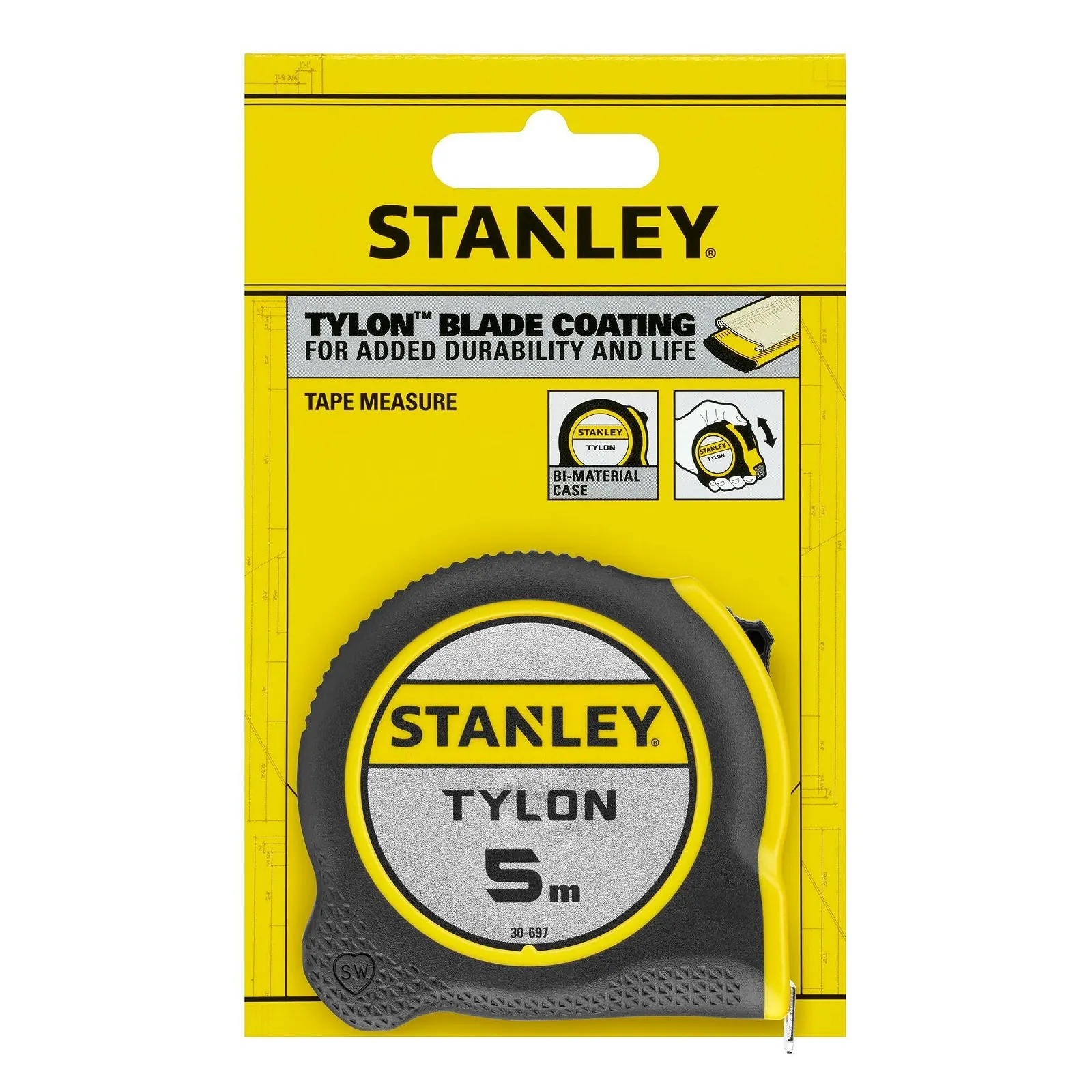 Рулетка Stanley Tylon 3 м Tylon Polymer Protective Layer Adjustable End Hook Plastic Housing, фото №10 Рулетка Stanley Tylon 3 м Tylon Polymer Protective Layer Adjustable End Hook Plastic Housing, фото №10