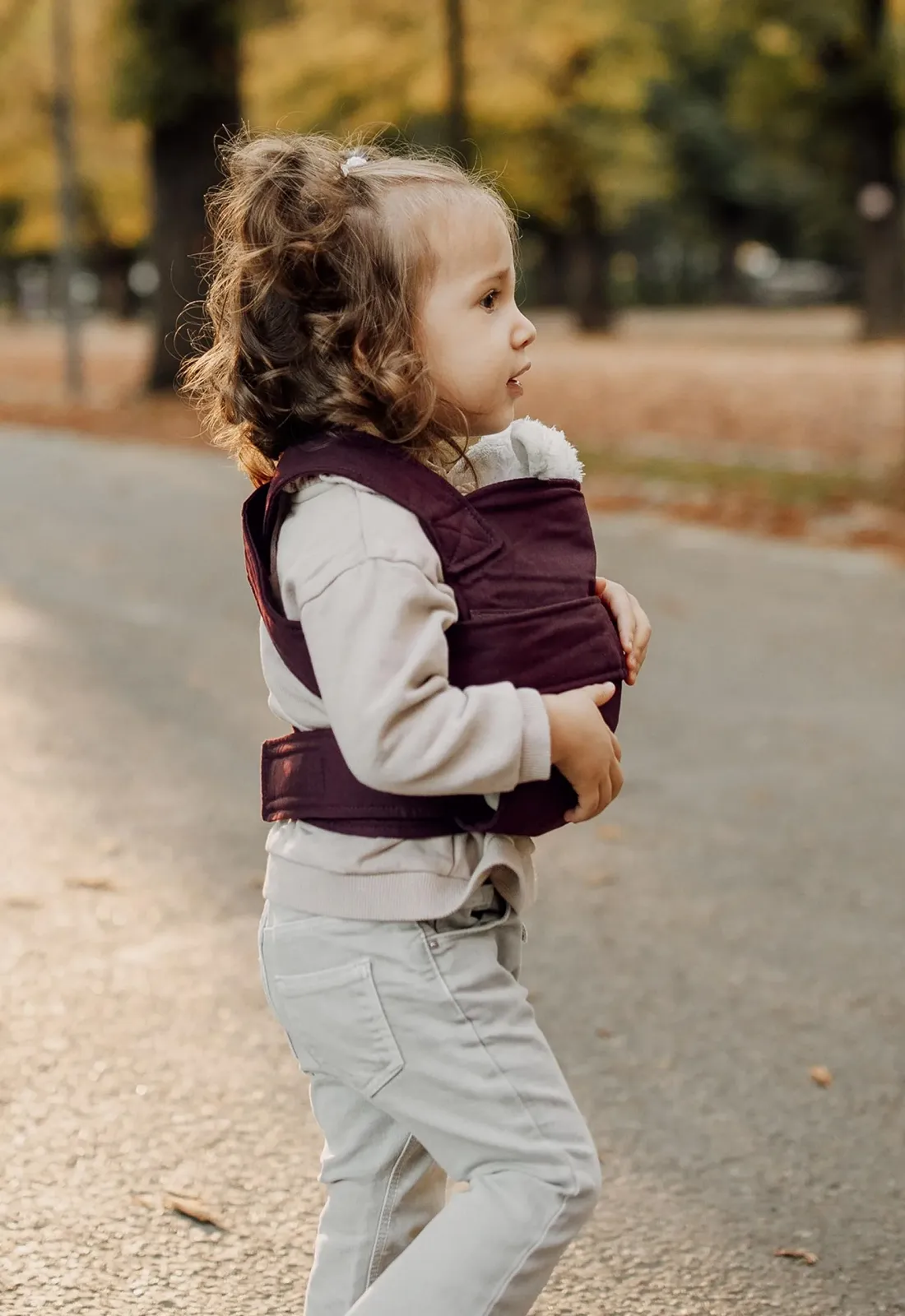 Рюкзак-переноска для ляльки Marsupi Mini, органічна бавовна, Berry, фото №6 Рюкзак-переноска для ляльки Marsupi Mini, органічна бавовна, Berry, фото №6