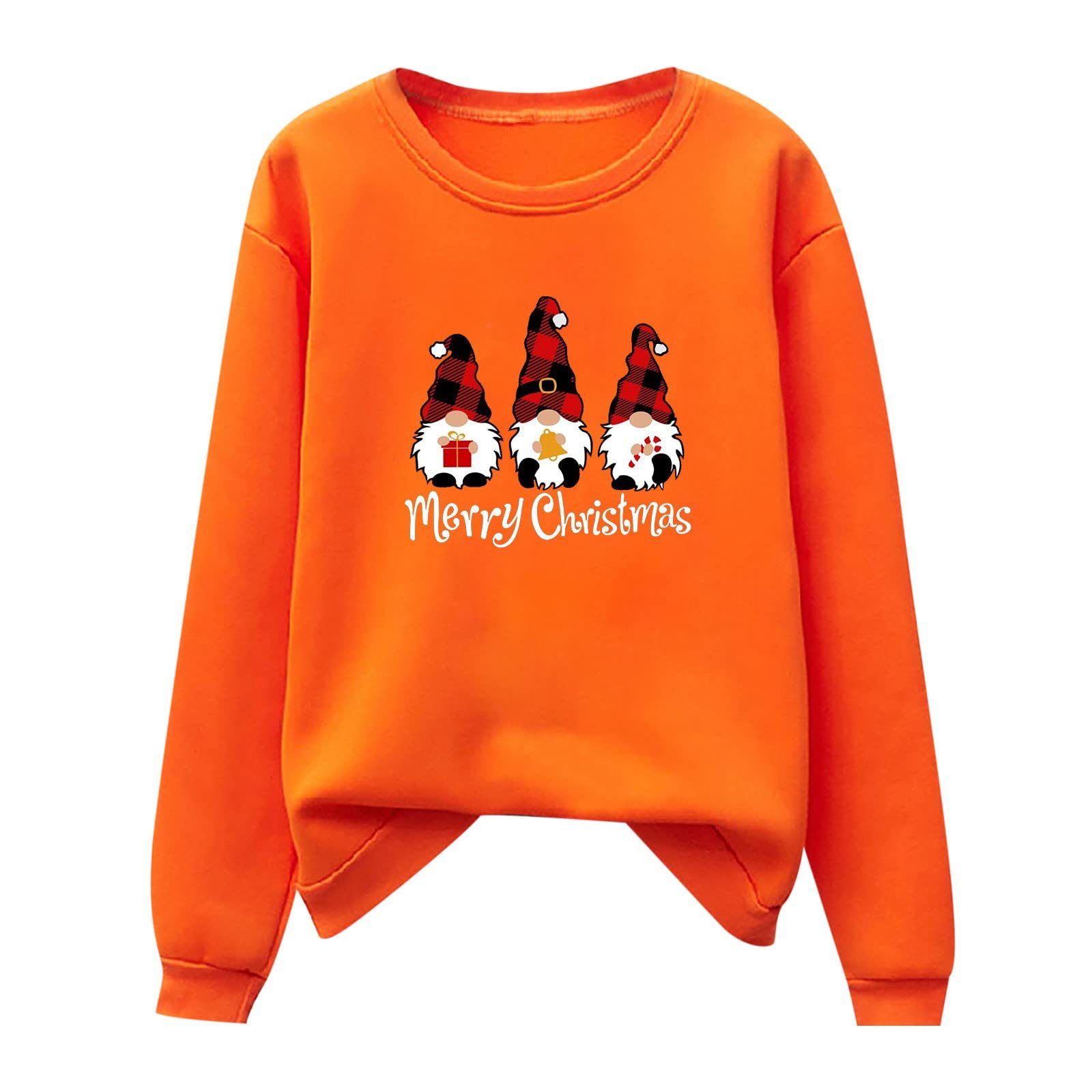 Жіноча Різдвяна Толстовка з круглим вирізом і довгим рукавом з принтом, фото №3 Жіноча Різдвяна Толстовка з круглим вирізом і довгим рукавом з принтом, фото №3