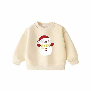 Джемпер Christmas 164, Толстовка 134 для мальчиков - Толстовка с принтом, с длинными рукавами и круглым вырезом, повседневная уютная флисовая кофта для праздничного наряда на праздник - Фото 1