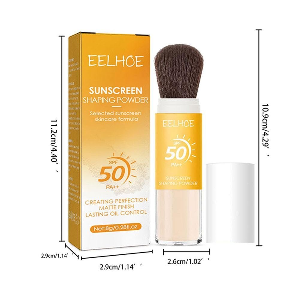 Пудра Мінеральна сонцезахисна фіксуюча SPF 50, напівпрозора мінеральна пудра-кисть, фото №6