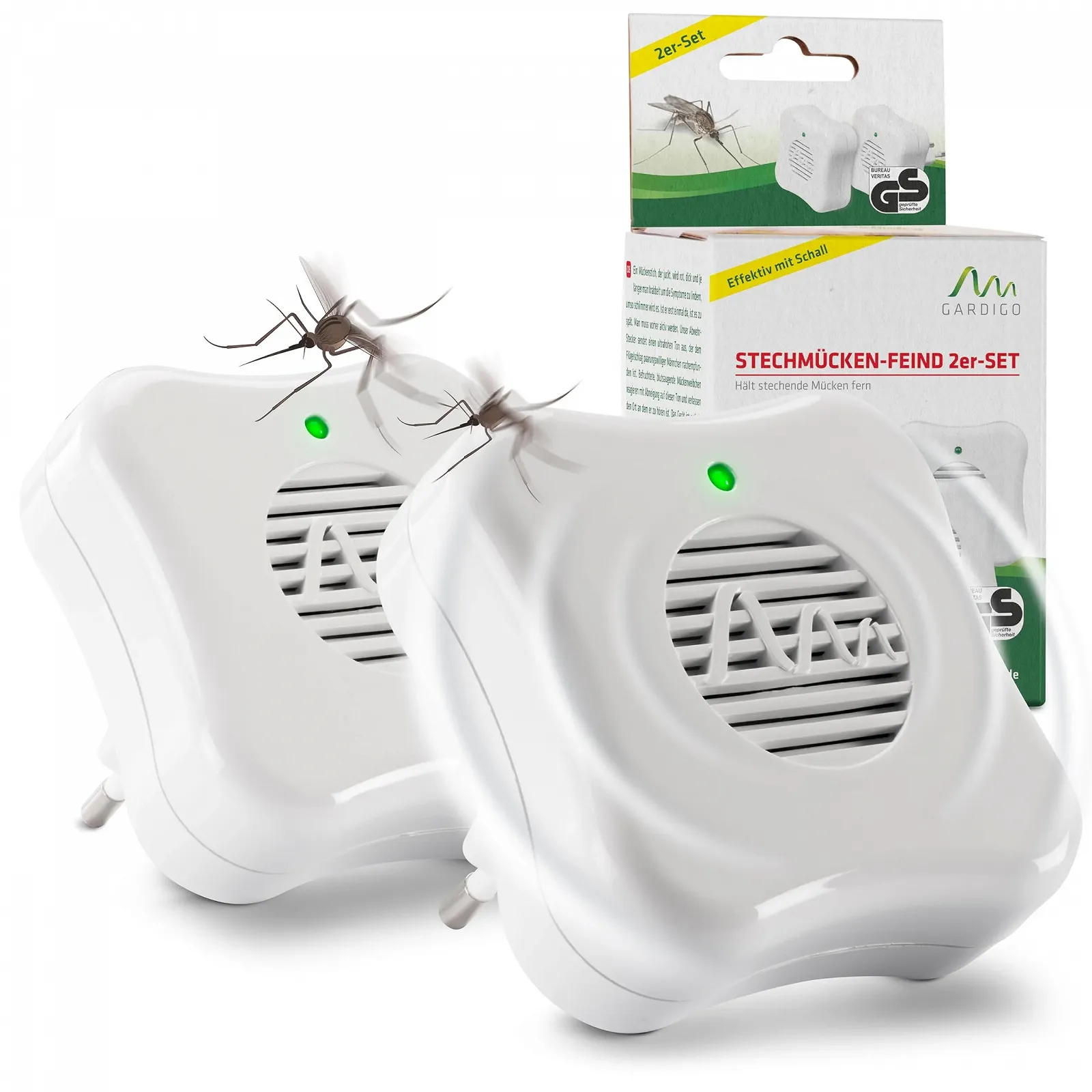 Відлякувач комарів GARDIGO Mosquito Plug 2 шт. 25 м², фото №1